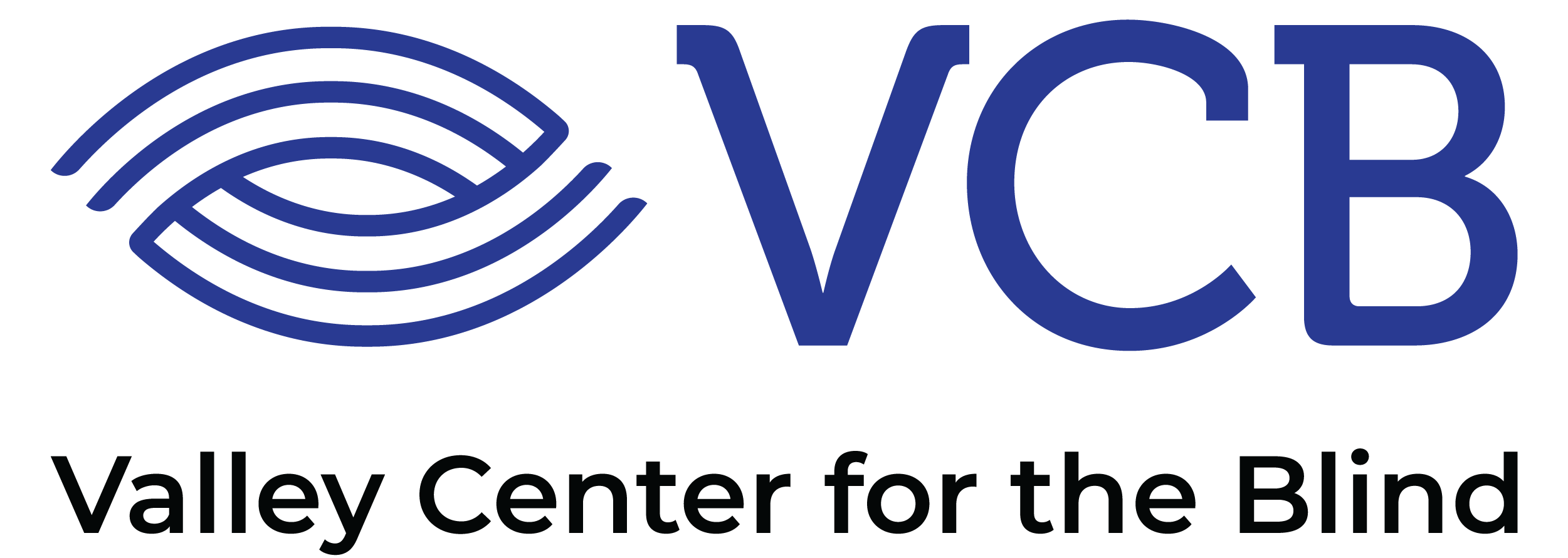 vcb logo, square, white text blue bg