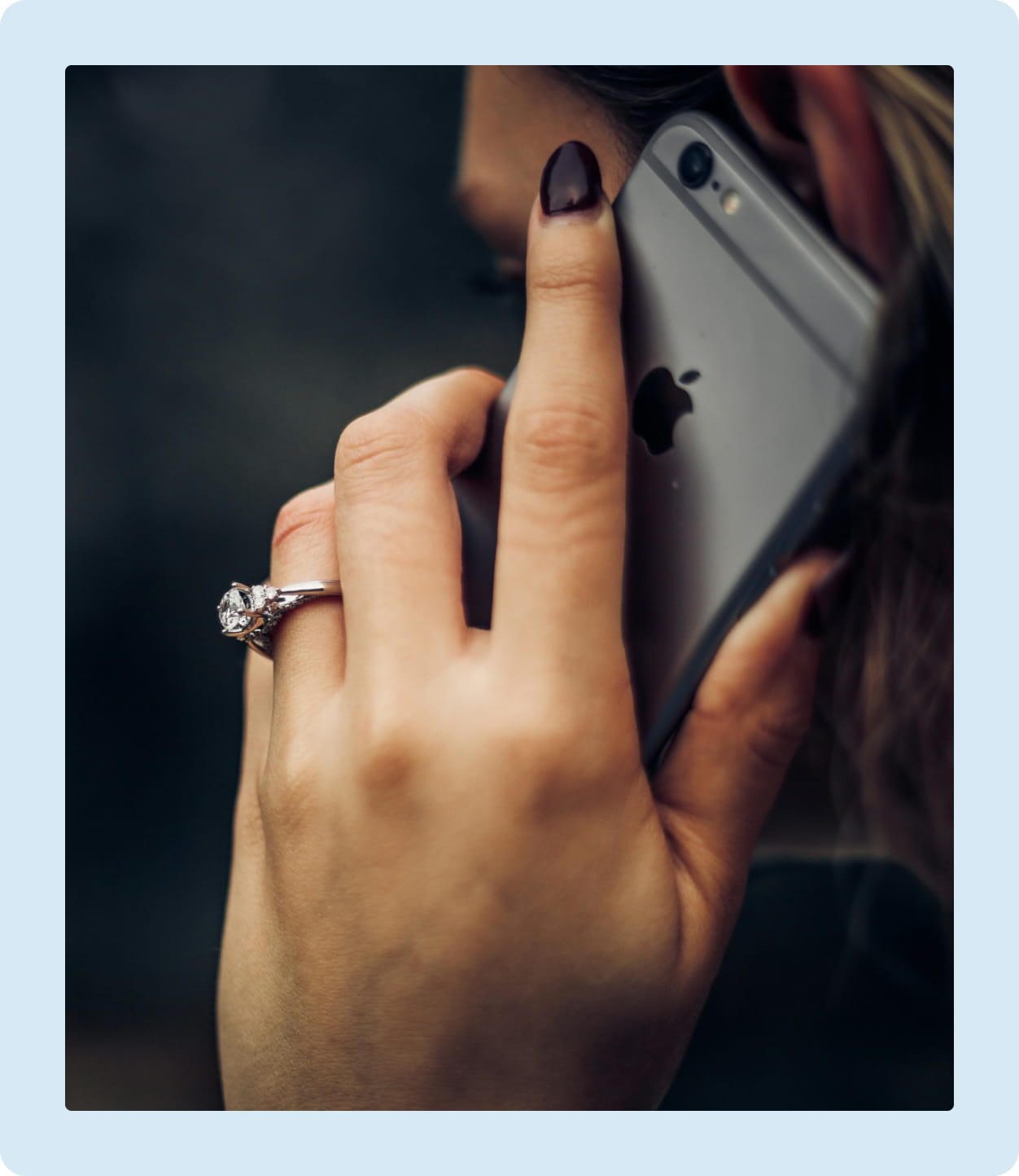 Talking on the phone to someone calling from prison