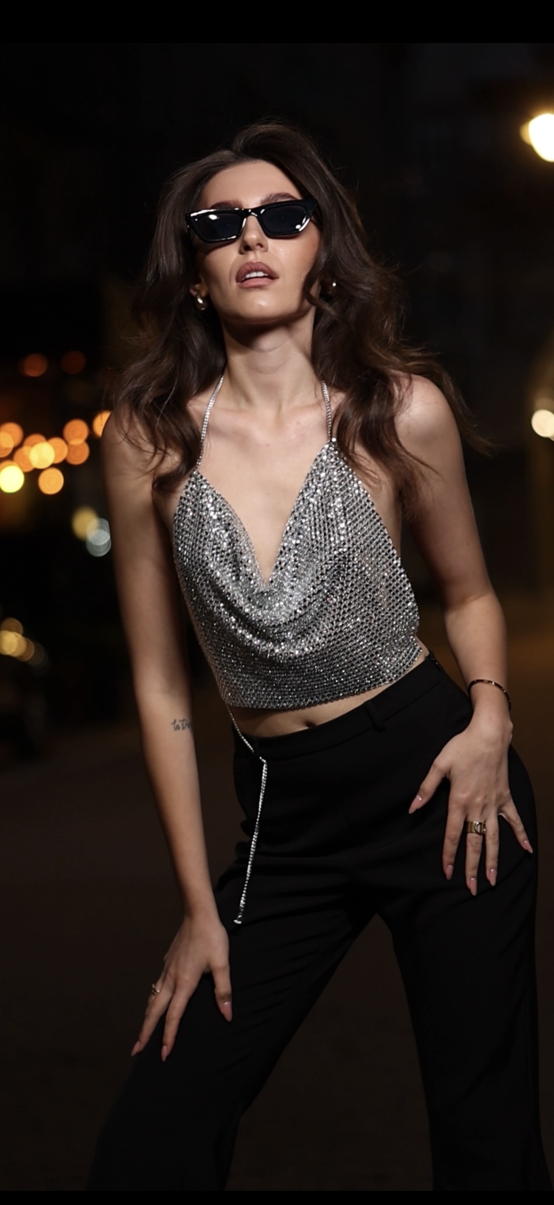 Топ з відкритою спиною, колір срібло, розмір one size — Ruslana Karika, фото 2