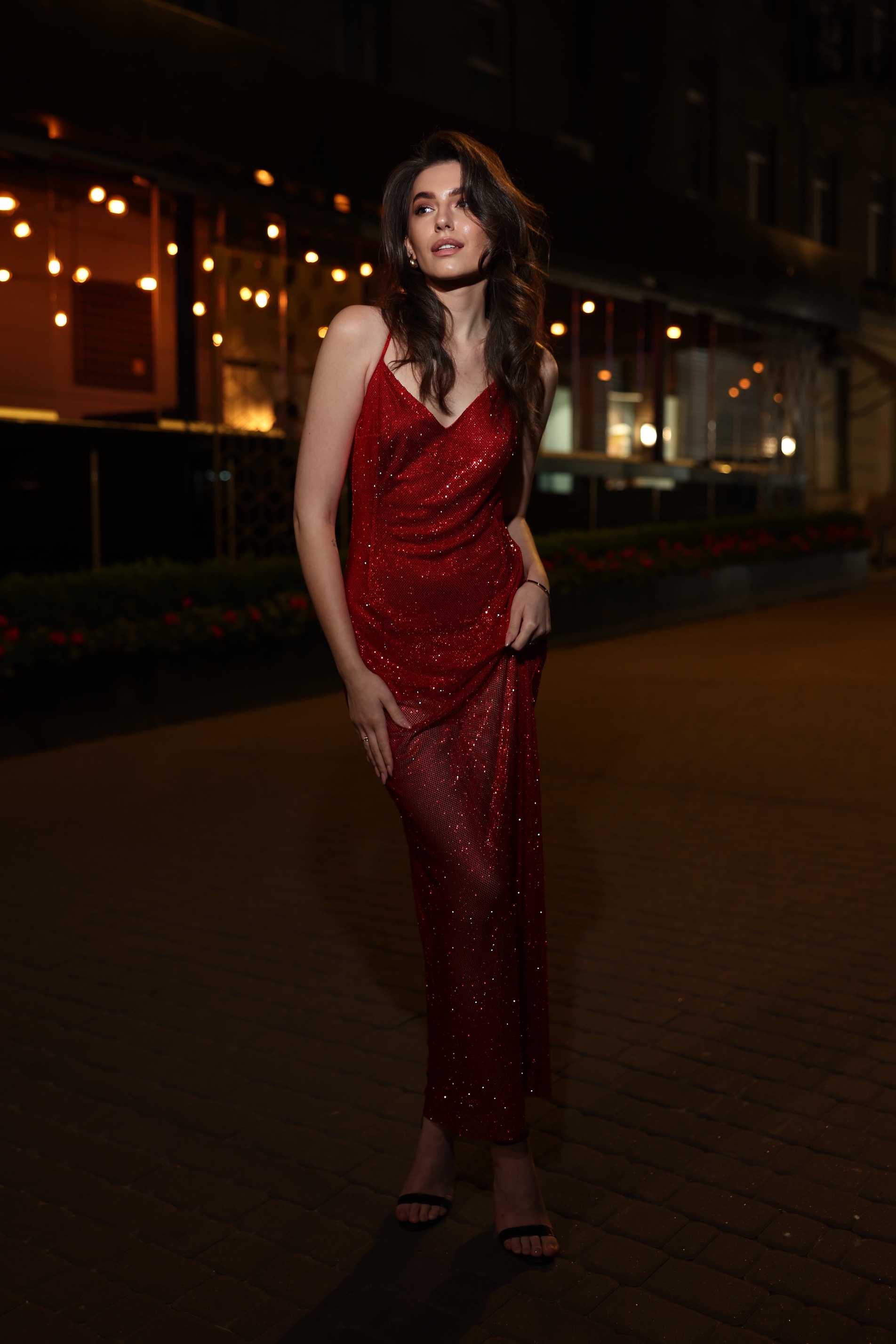Сукня вечірня, колір червоний, розмір XS — Ruslana Karika, фото 2