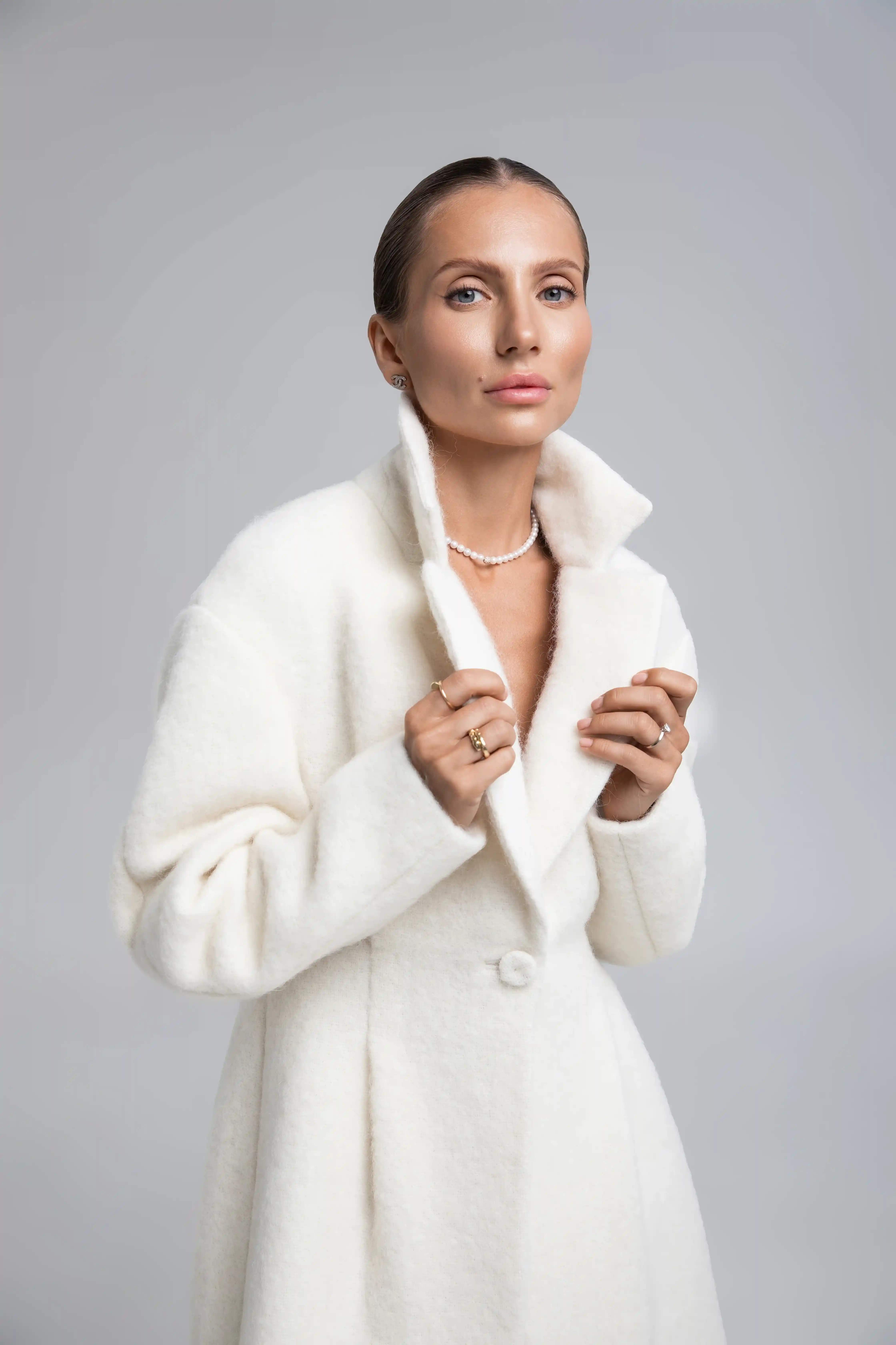 Укорочене O-подібне пальто, розмір XS — Ruslana Karika, фото 8