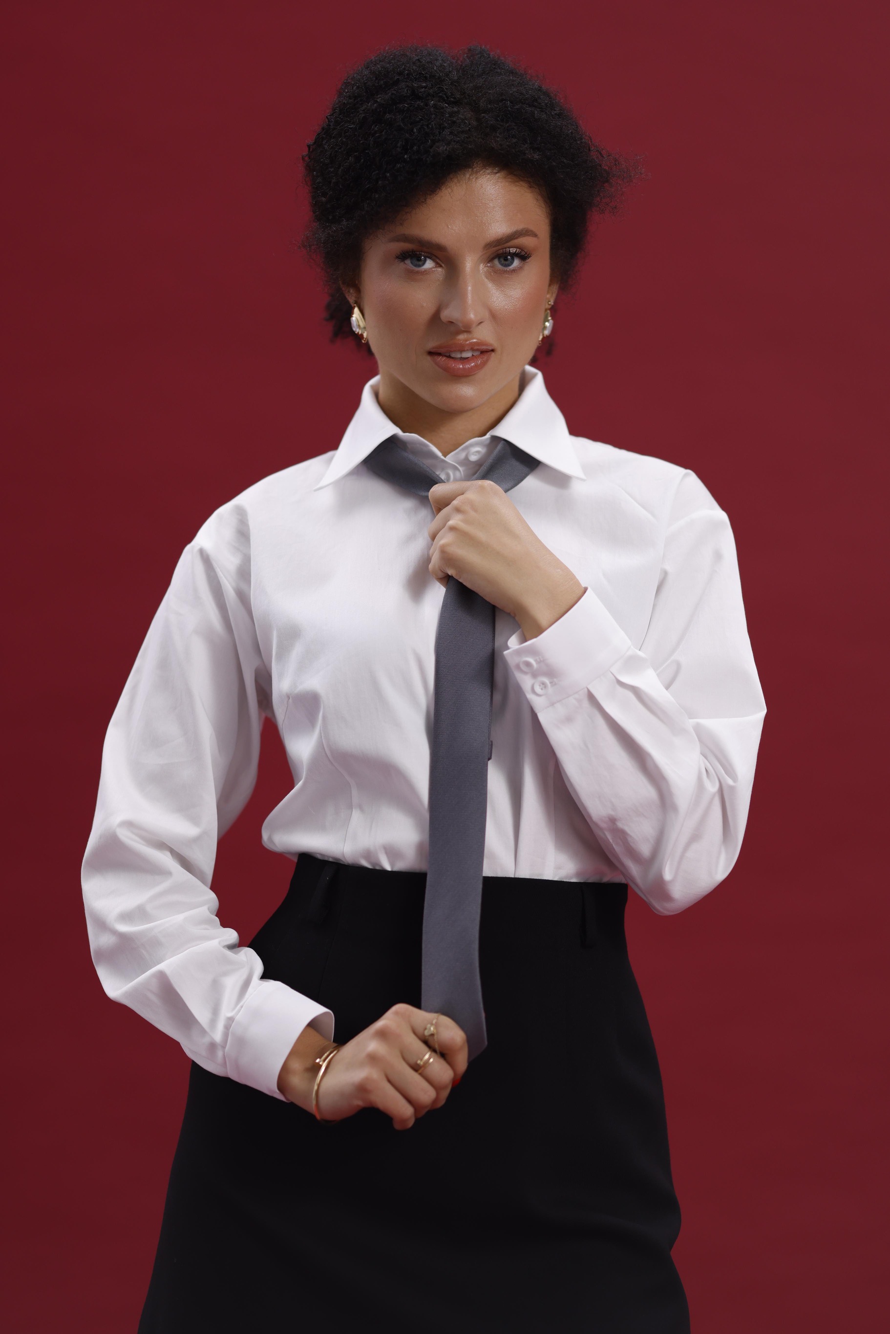 Базова сорочка, колір молоко, розмір XS — Ruslana Karika, фото 4
