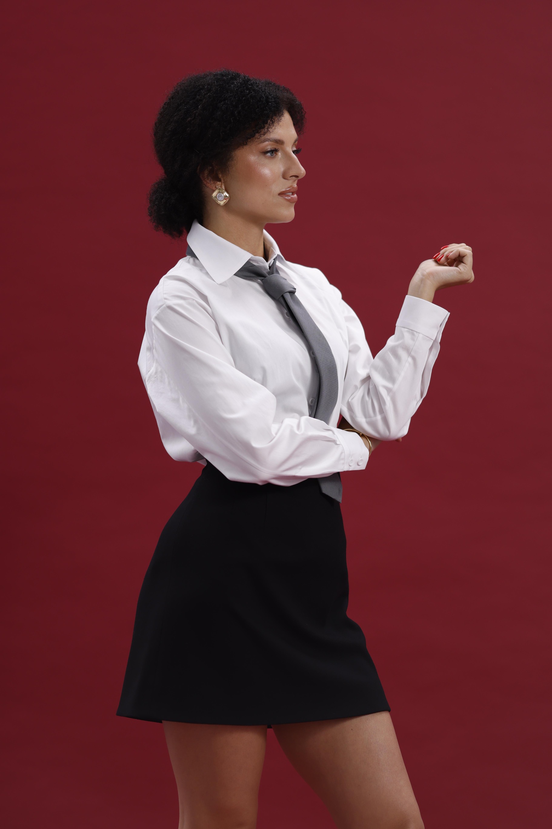 Базова сорочка, колір молоко, розмір XS — Ruslana Karika, фото 2