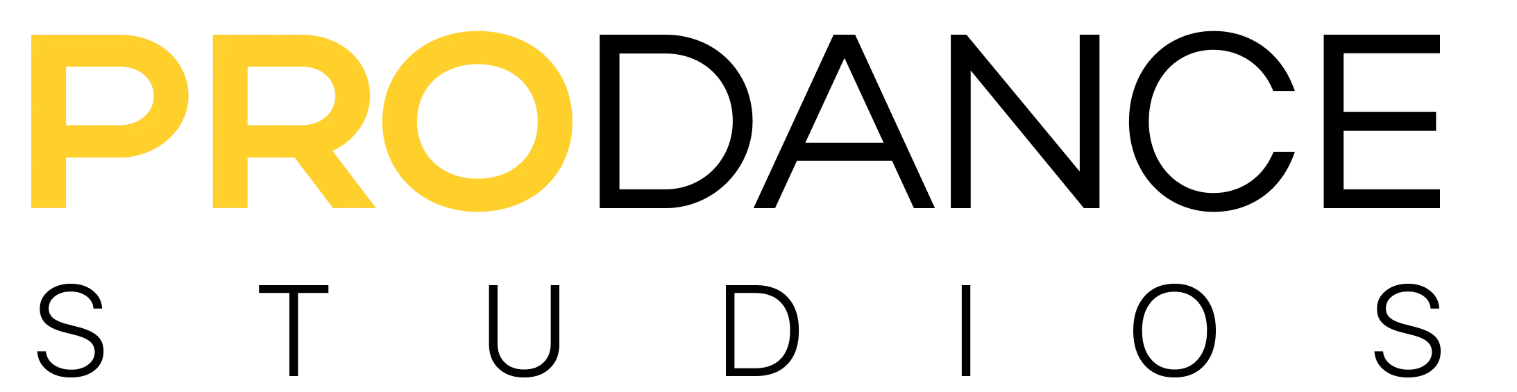 Yellow "PRO", back "DANCE" and "Studios"