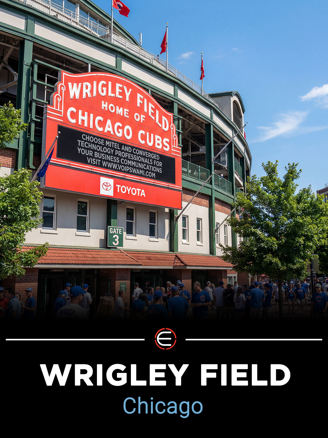 Wrigley Field in Chicago historic stadium and one of the MLB ballparks fans must visit