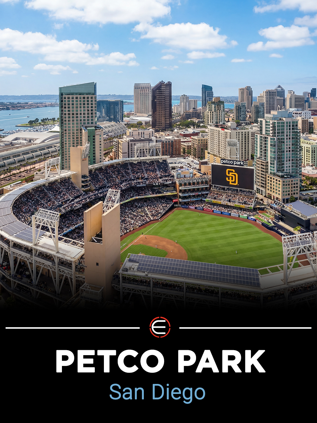 Petco Park in San Diego downtown stadium and one of the MLB ballparks fans must visit