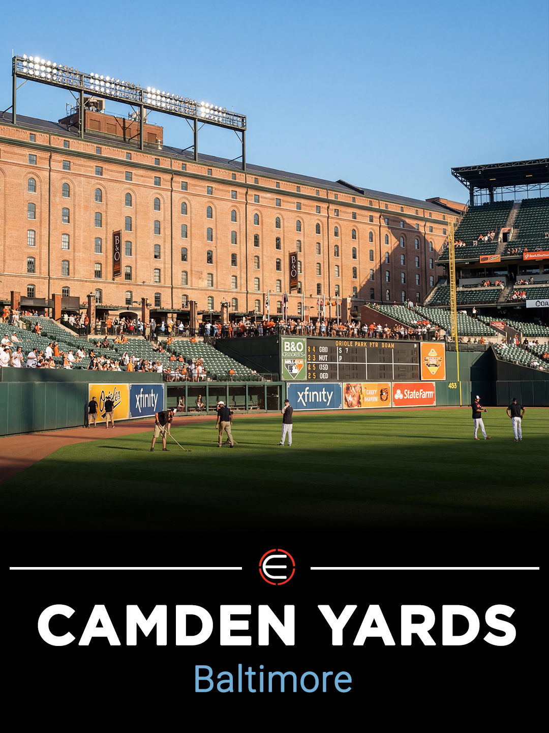 Oriole Park at Camden Yards in Baltimore classic stadium and one of the MLB ballparks fans must visit