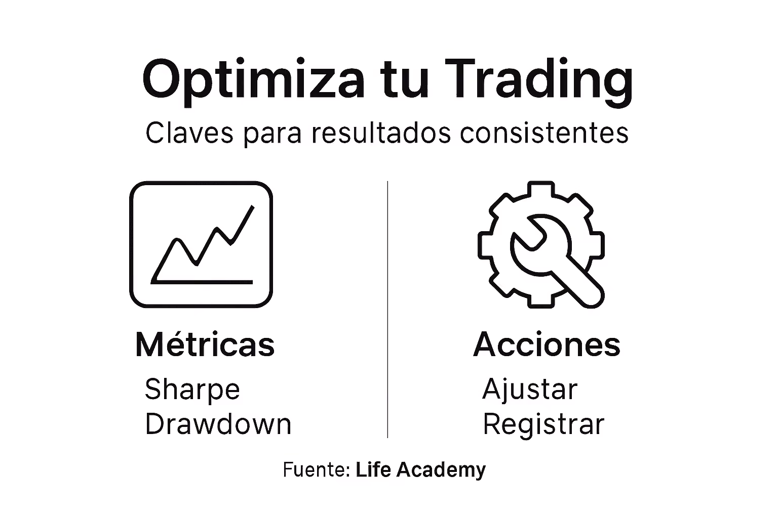 Infografía sobre cómo verificar y optimizar tus estrategias de trading