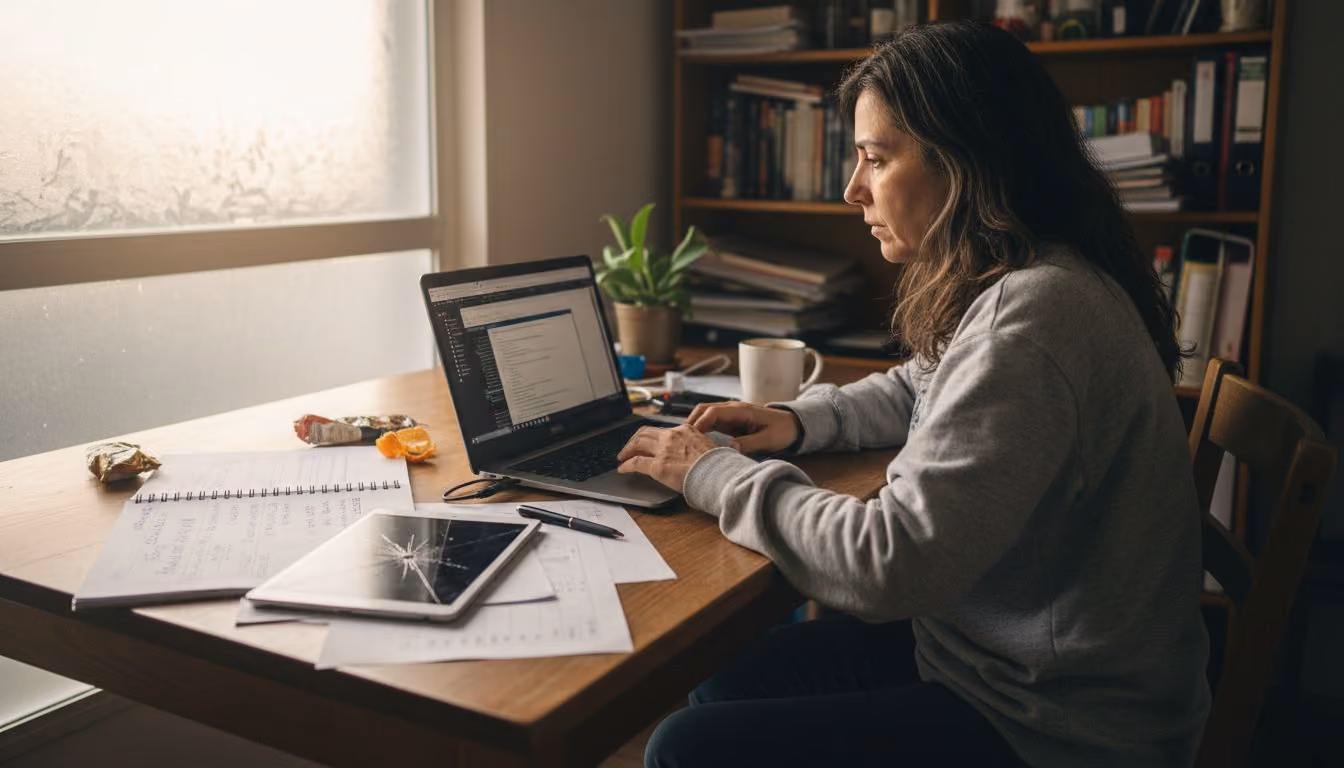 Mujer elaborando una estrategia de trading algorítmico