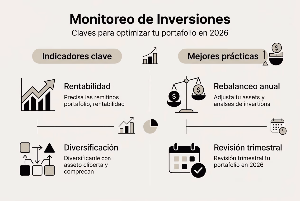Guía visual para el seguimiento de inversiones y recomendaciones clave