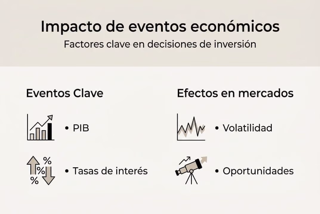 Infografía: ¿Cómo afectan los acontecimientos económicos a tus inversiones?