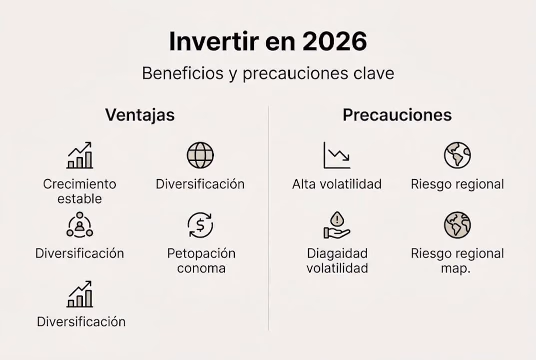 Infografía sencilla sobre invertir en 2026