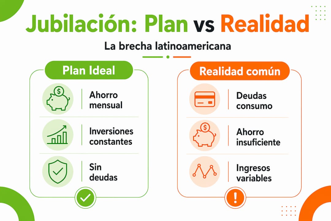 Infografía: la distancia entre lo que planeamos y lo que realmente vivimos al jubilarnos