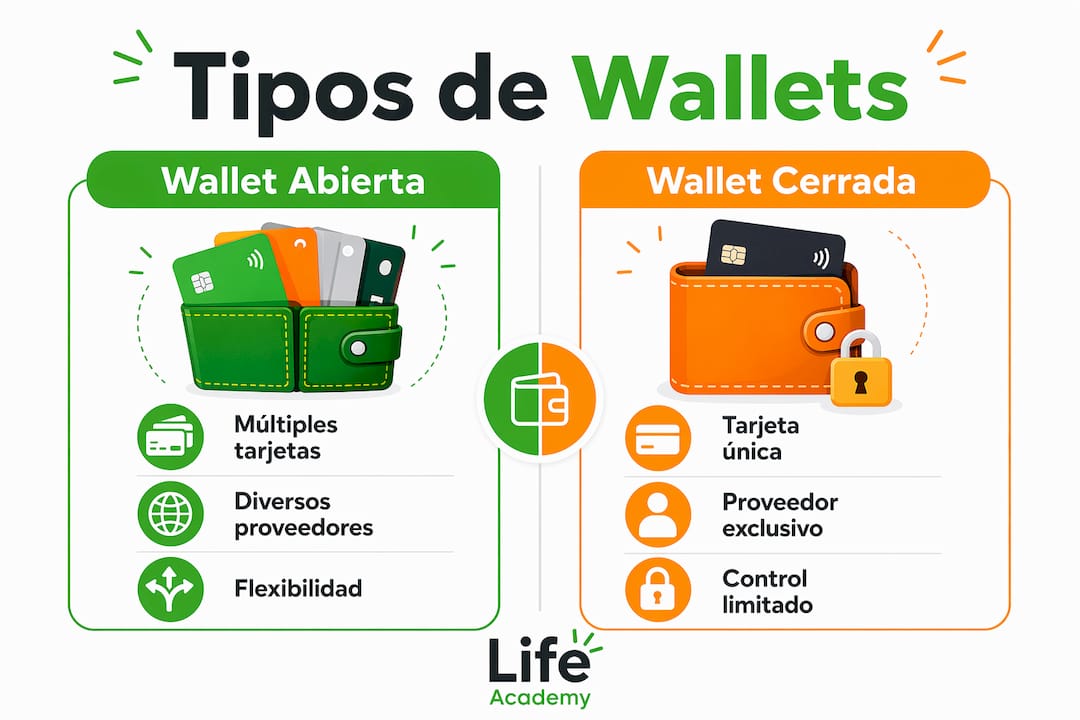 Comparativa visual de las distintas opciones de monederos digitales