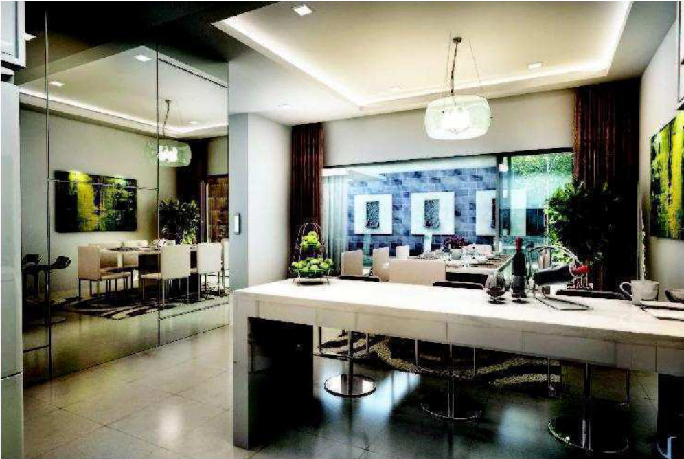 Architect's render of the Aspen interior