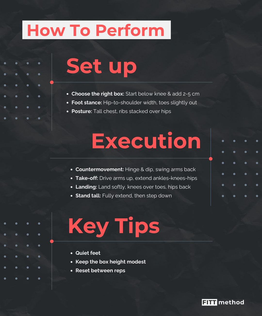 How to perform box jumps