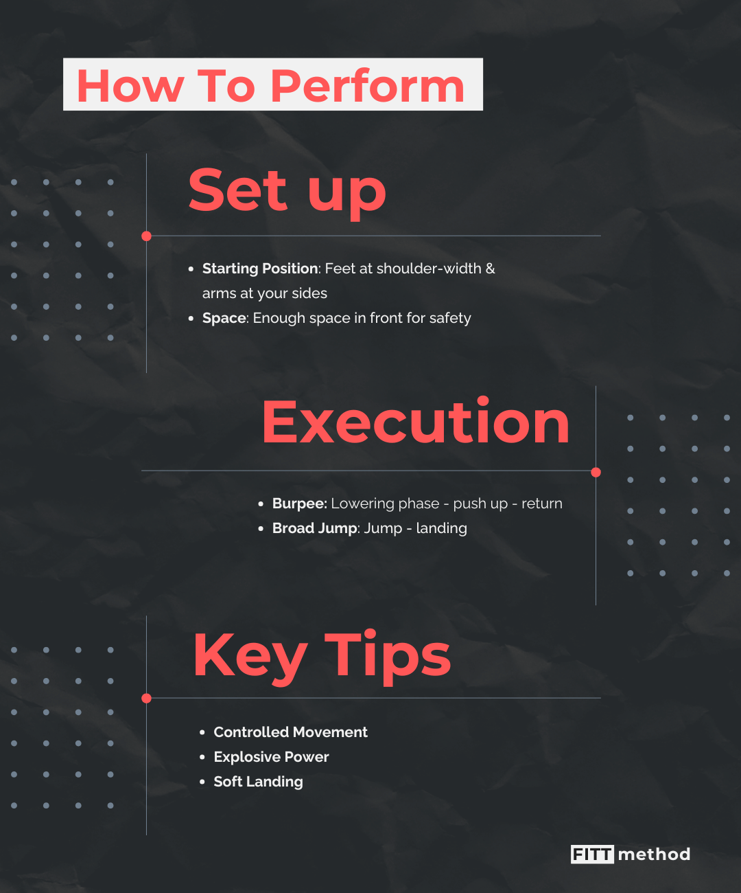 How to perform burpee broad jumps