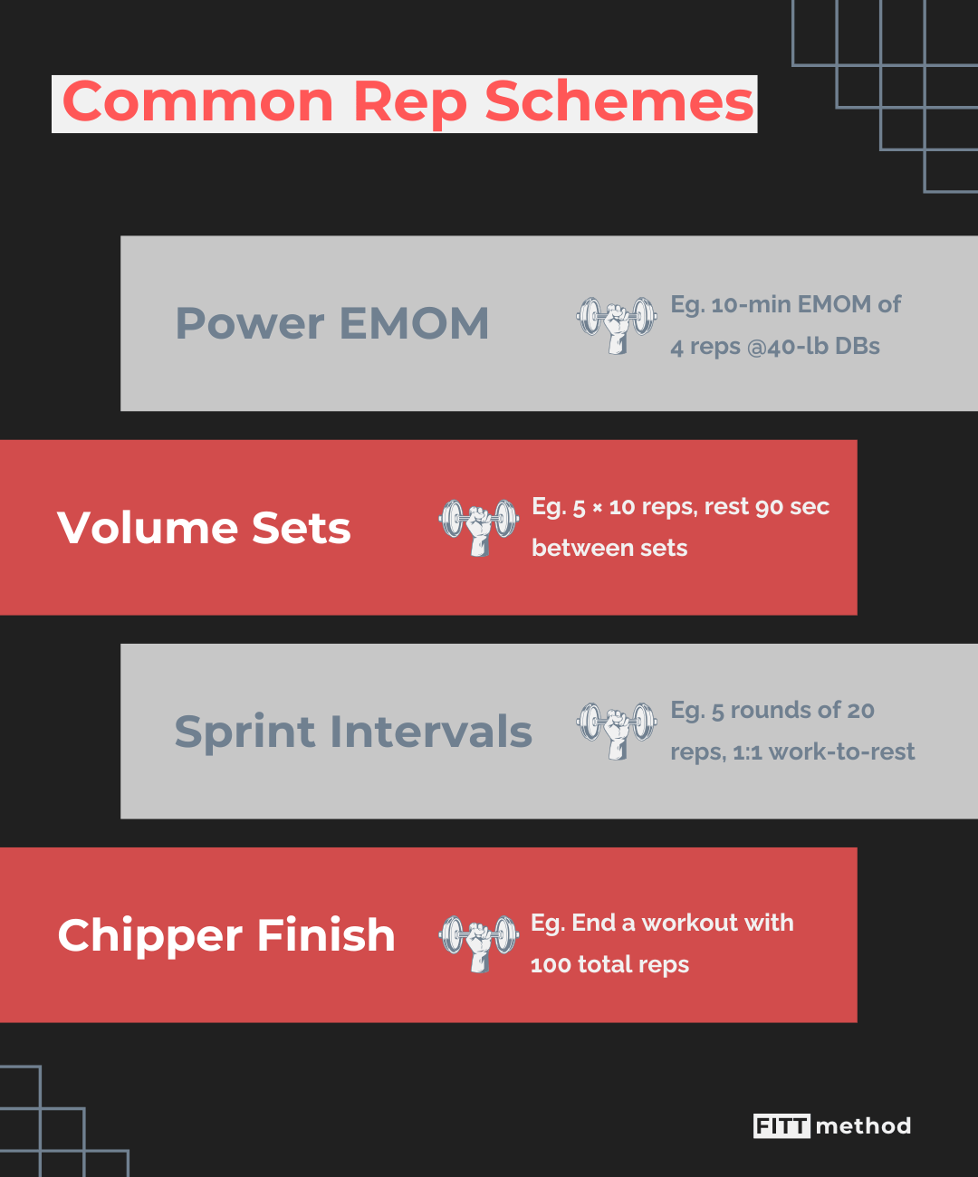 Common rep schemes for performing devil's press