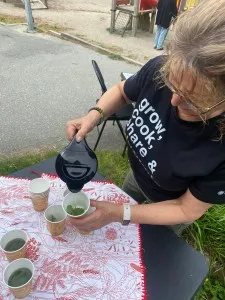 Just add boiled water to a couple of leaves of each and let it seep.