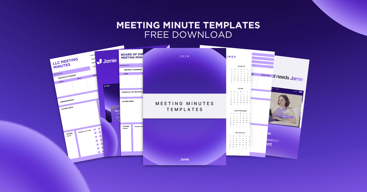 meeting minute templates