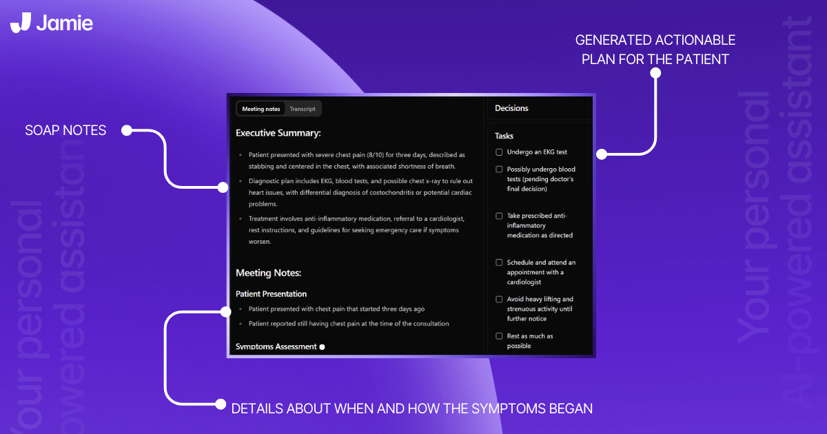 Free AI Progress Note Generator – Jamie