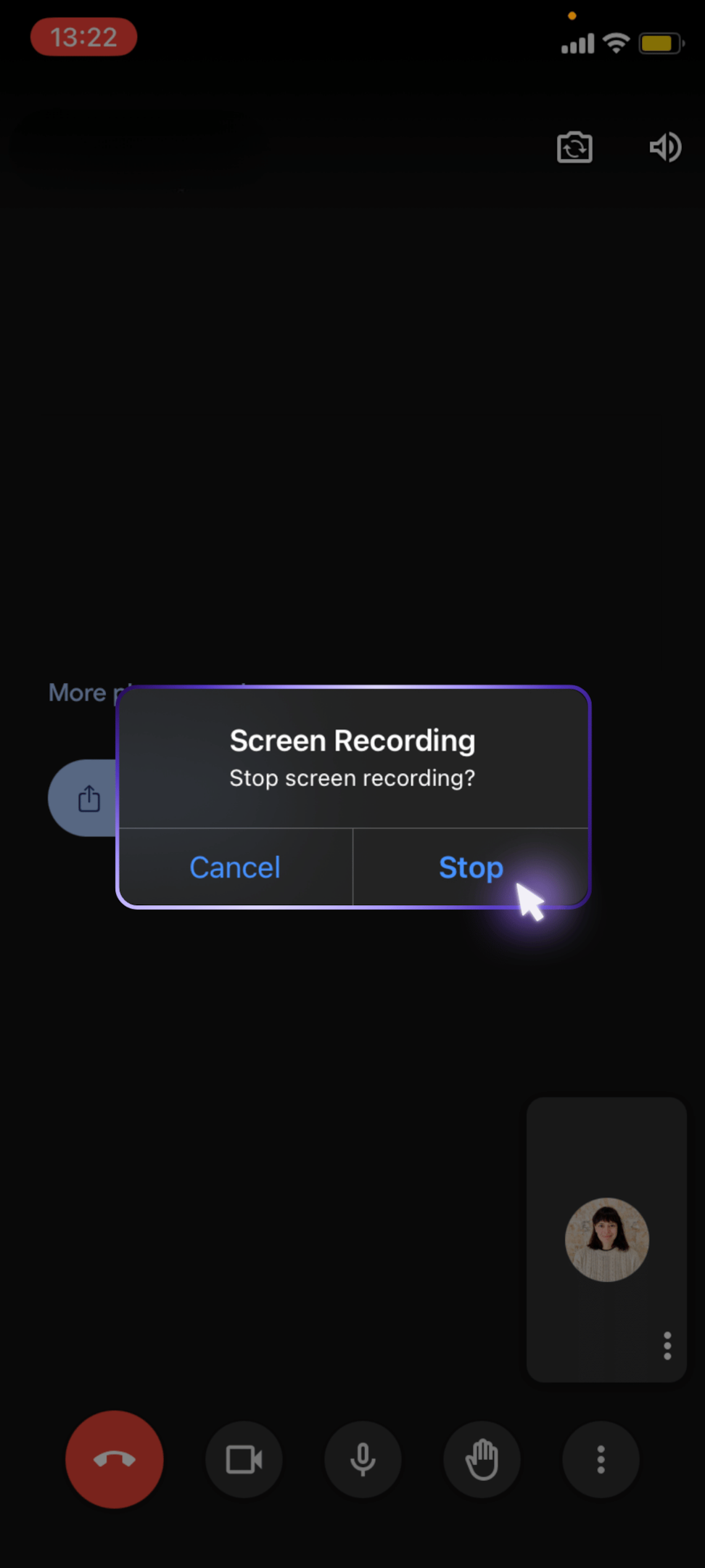 How to record a google meet in an iphone