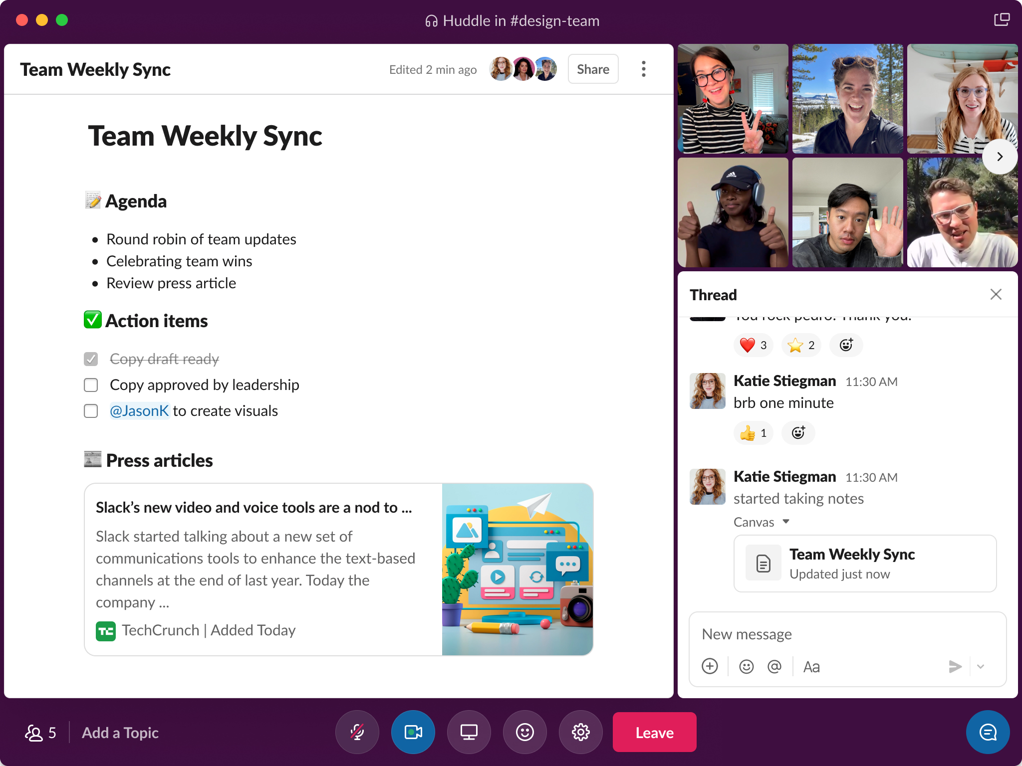 Slack canvas is a new way to power up your intelligent productivity platform | Slack