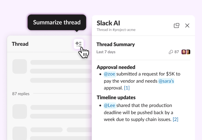 AI Tools for Summarizing & Answering Questions | Slack