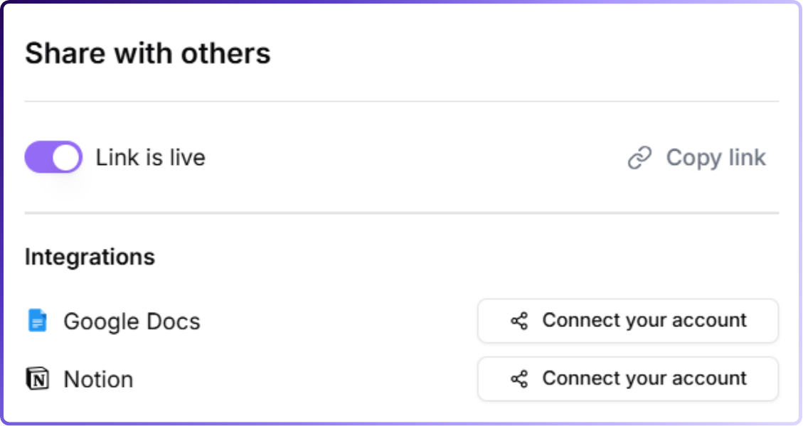 Jamie's notion and google doc integration | tactiq alternatives for marketers