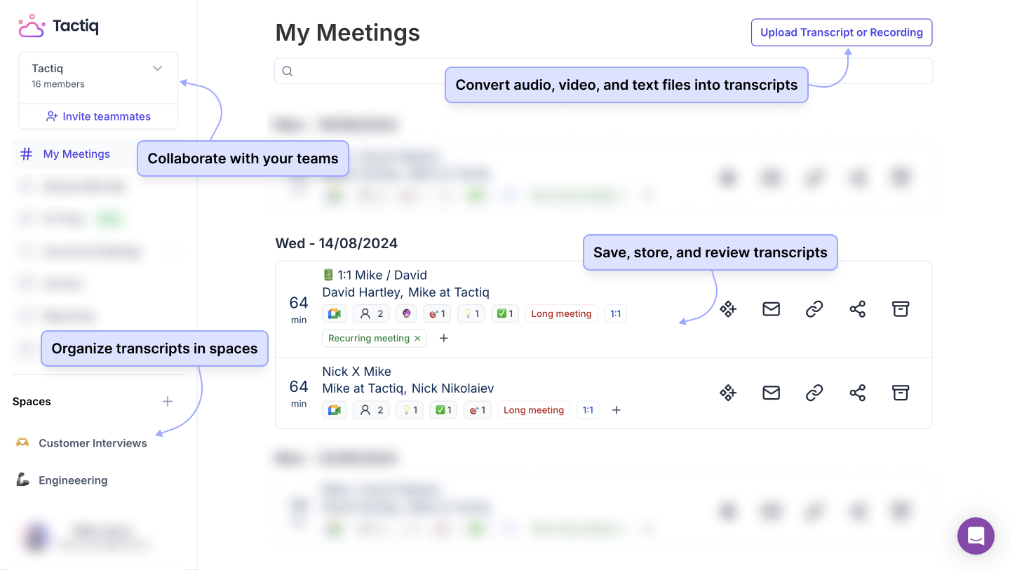Tactiq ai, an ai meeting note taker that do not use bots to join video calls