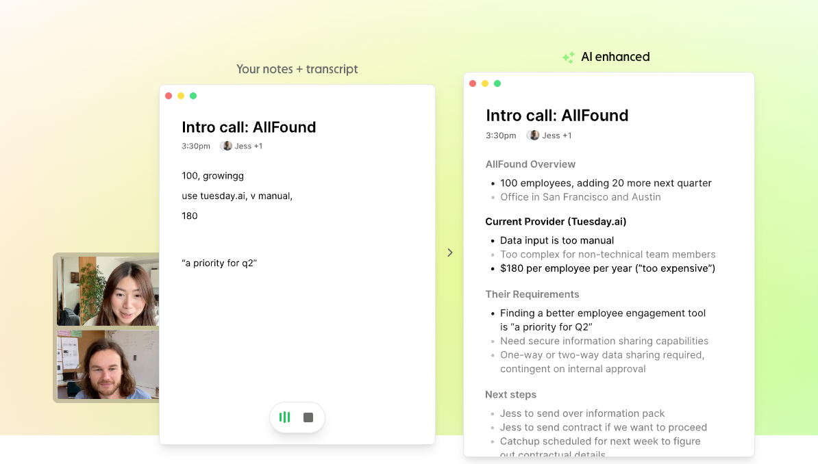 Granola AI notetaker | Granola vs Superpowered vs Krisp vs Jamie