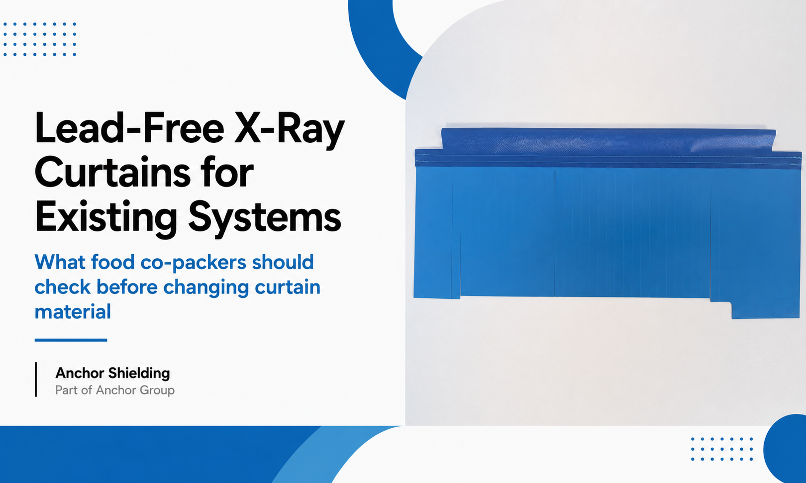Can Food Co-Packers Fit Lead-Free X-Ray Curtains to Existing Inspection Systems?