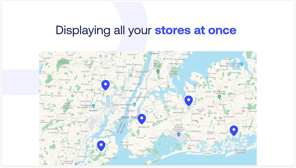 Show multiple locations on a map