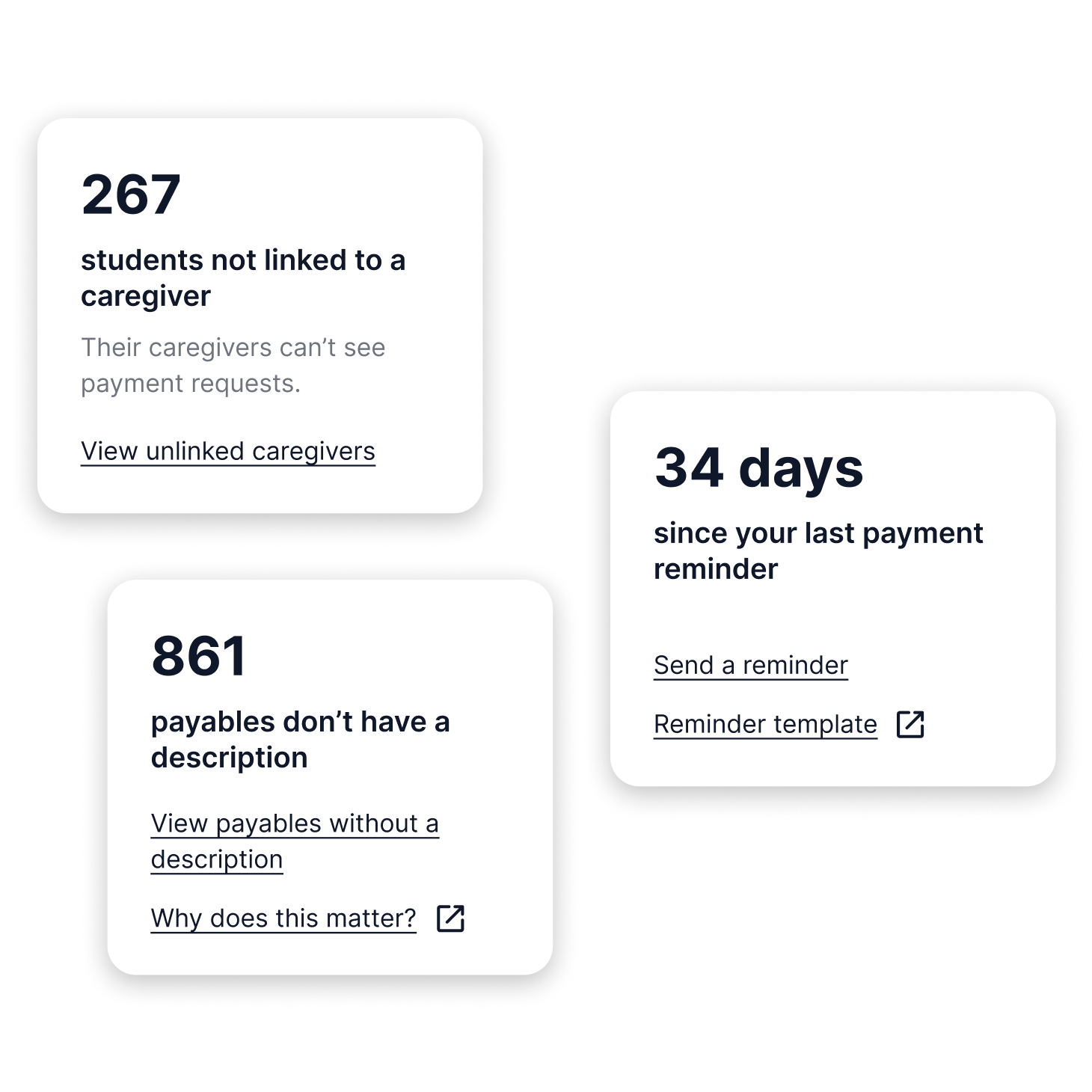 New cards on the new Kindo Admin Home page.