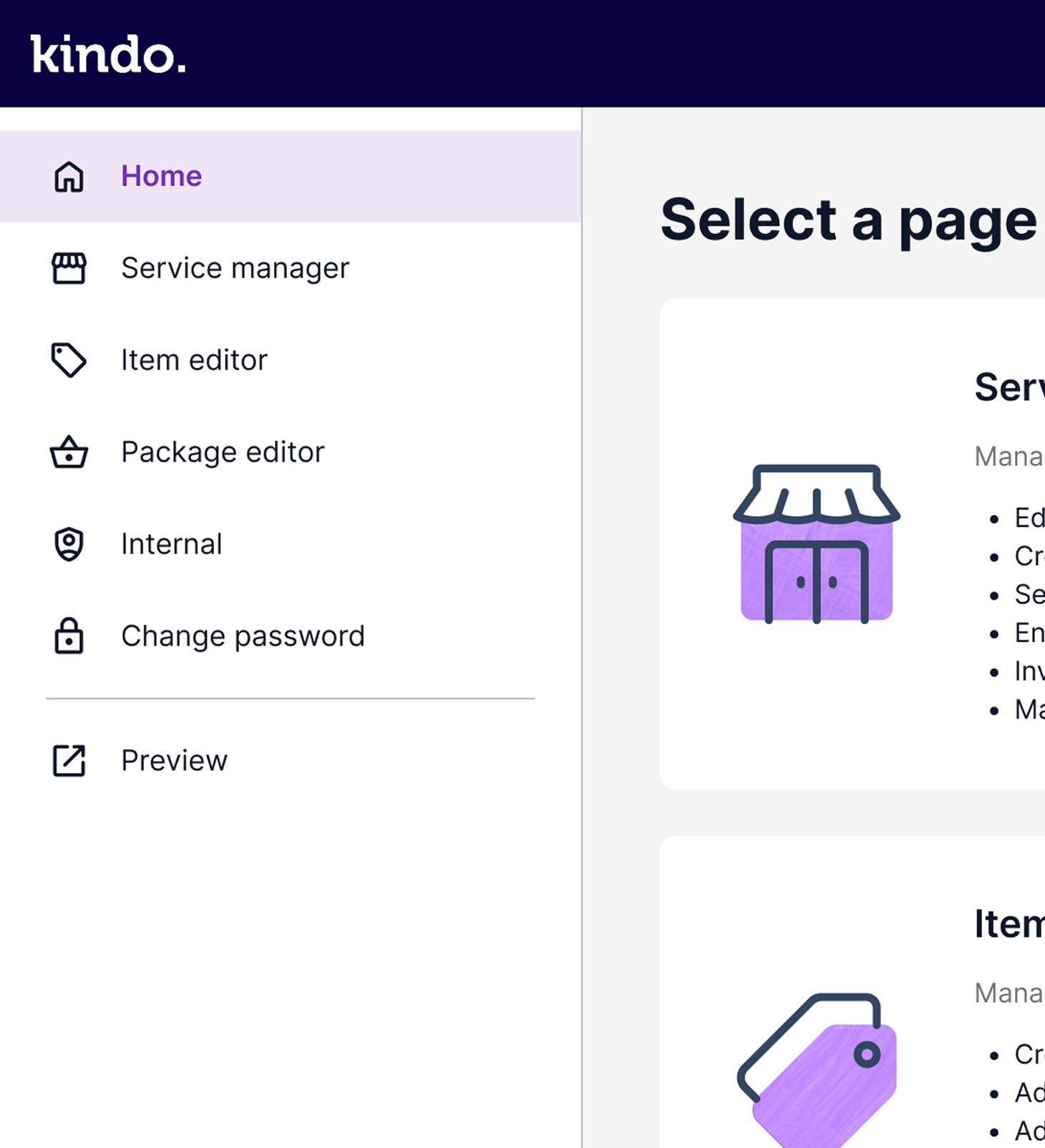 New improved Partner navigation menu.