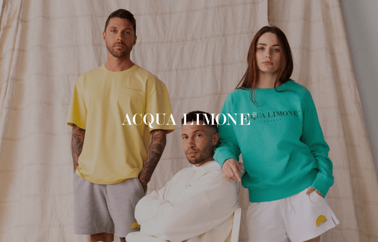 Acqua Limone modeller i modekollektion – svenskt varumärke som säljer via marknadsplatser i Europa med Sello