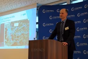 Christoph Gutschi presenting business opportunities for DSO