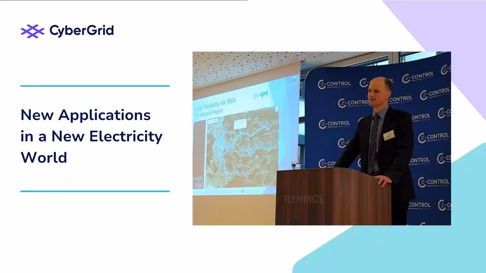 Christoph Gutschi presenting business opportunities for DSOs.