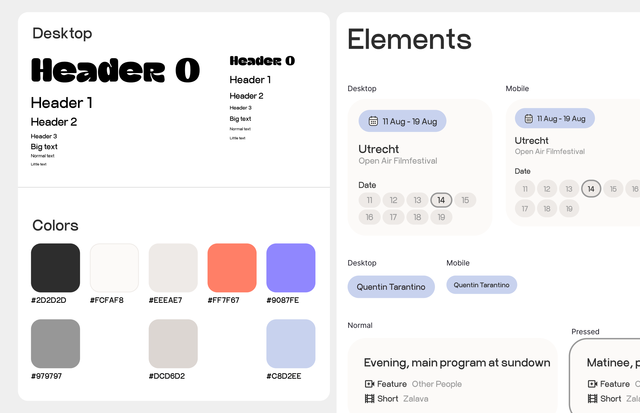 Pluk de Nacht Website - Reservation system