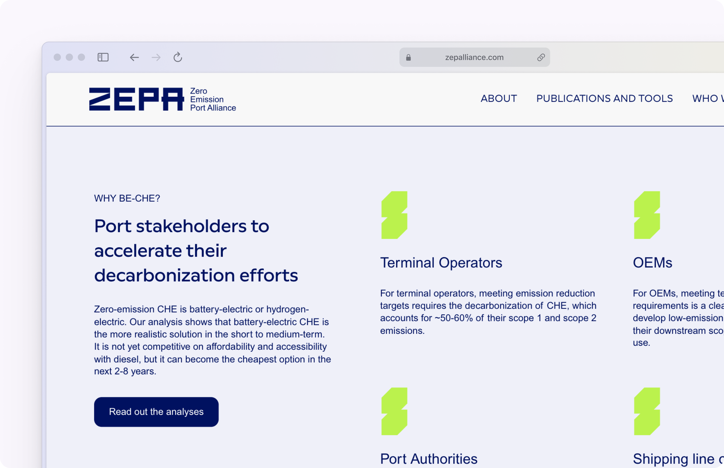 ZEPA - Project info and publications CMS