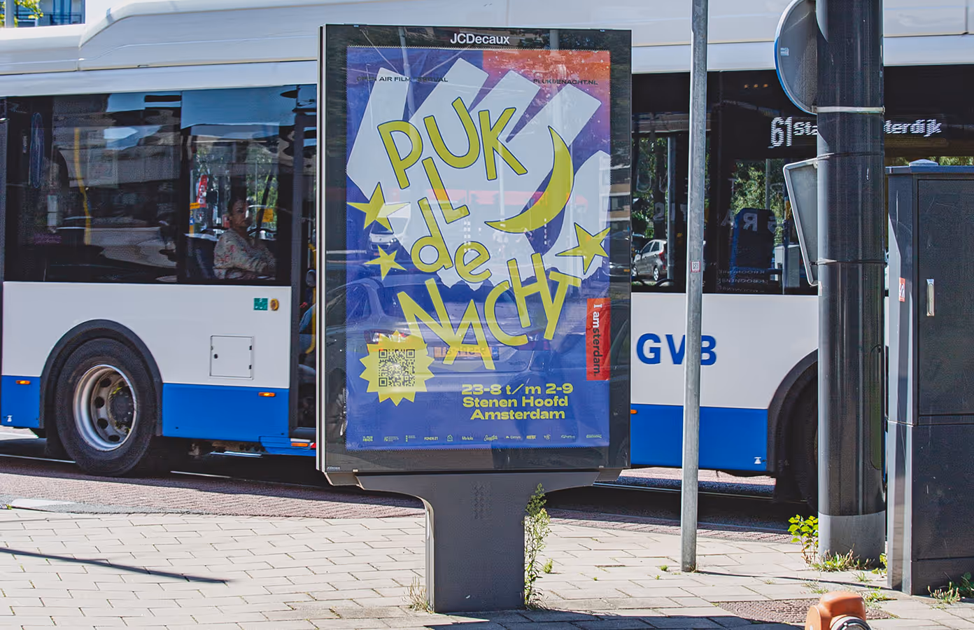 Motion graphics and screen identity for Pluk de Nacht festival