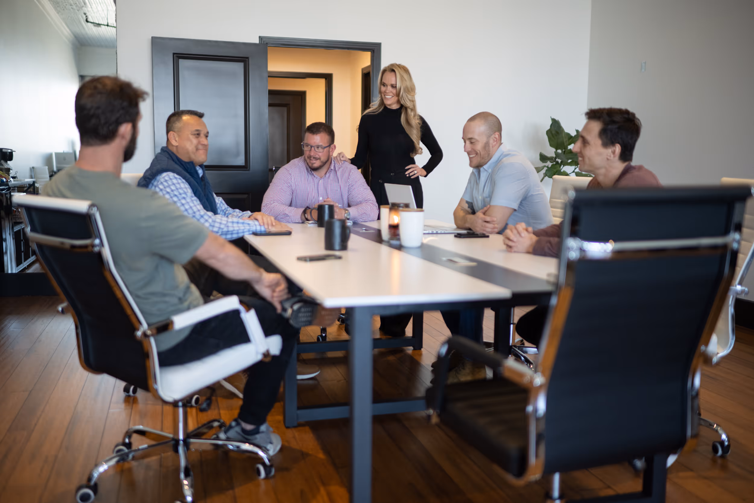 Hubner Group Team Having a Meeting