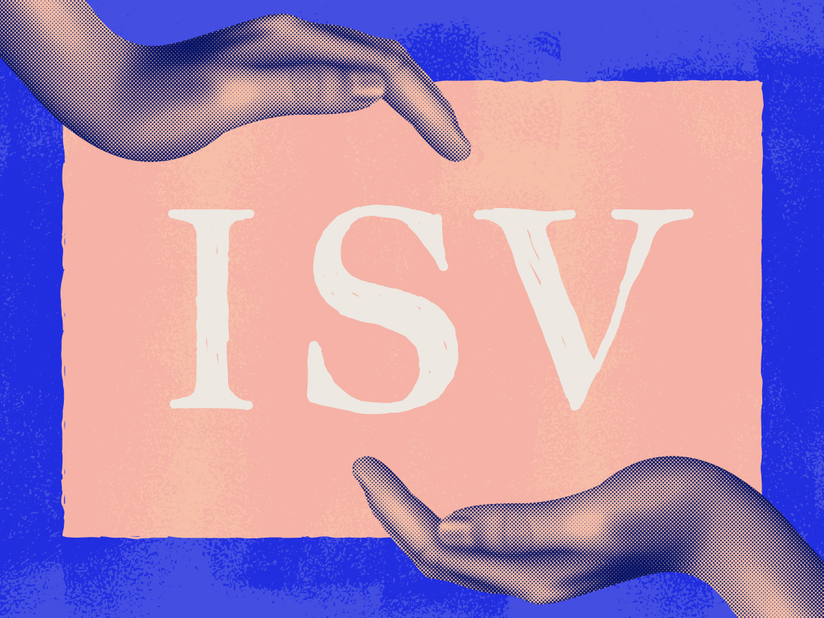 two hands cradling the term b2b