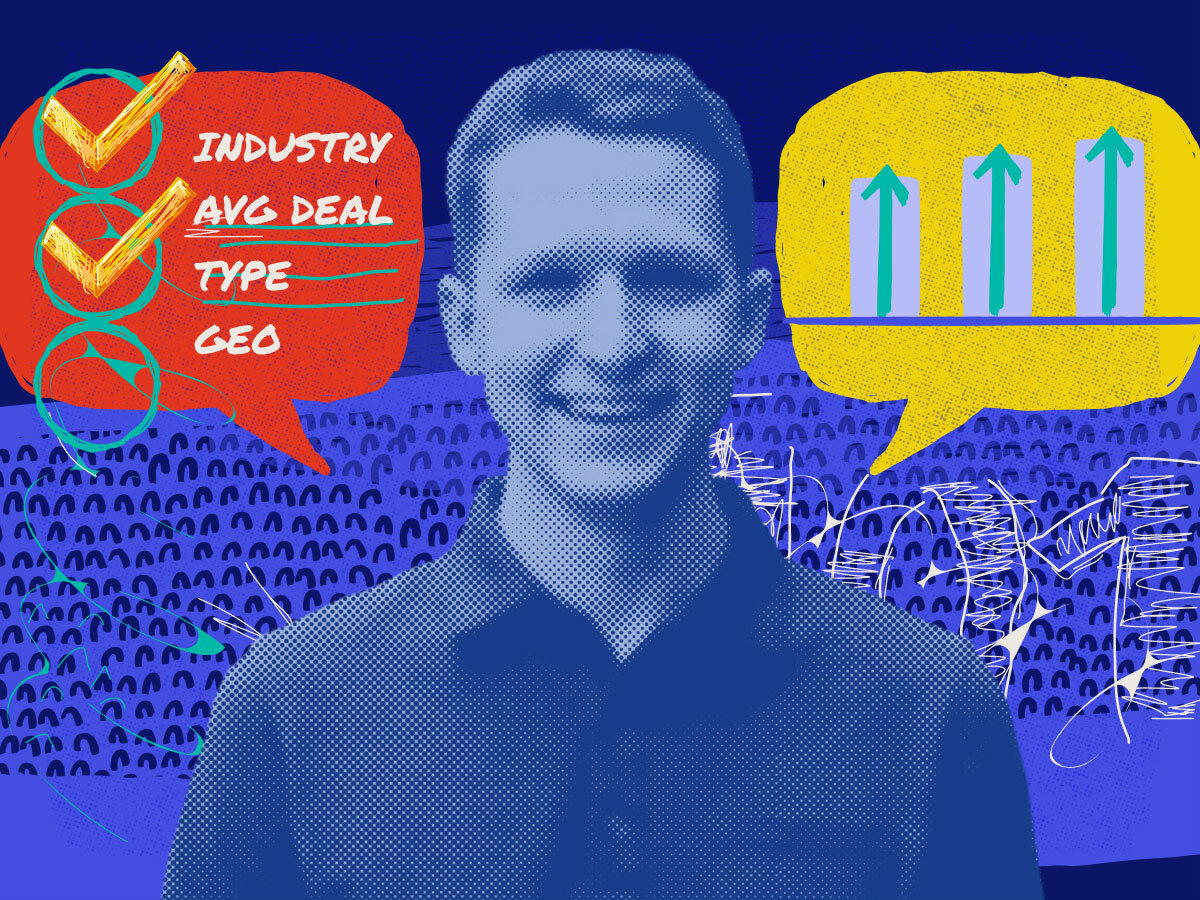 illustration and graphically treated image of a partnership expert