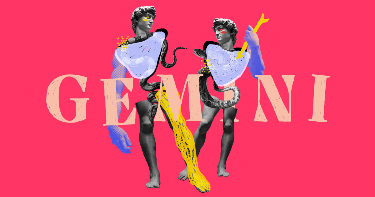 gemini zodiac illustration