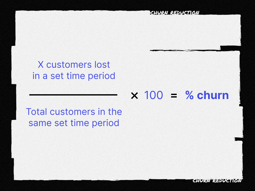 formula for customer churn