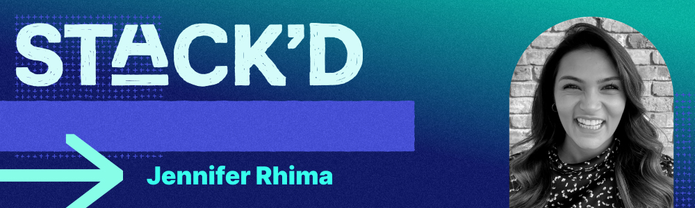 A headshot of Jennifer Rhima for STACK'D Connect 2024