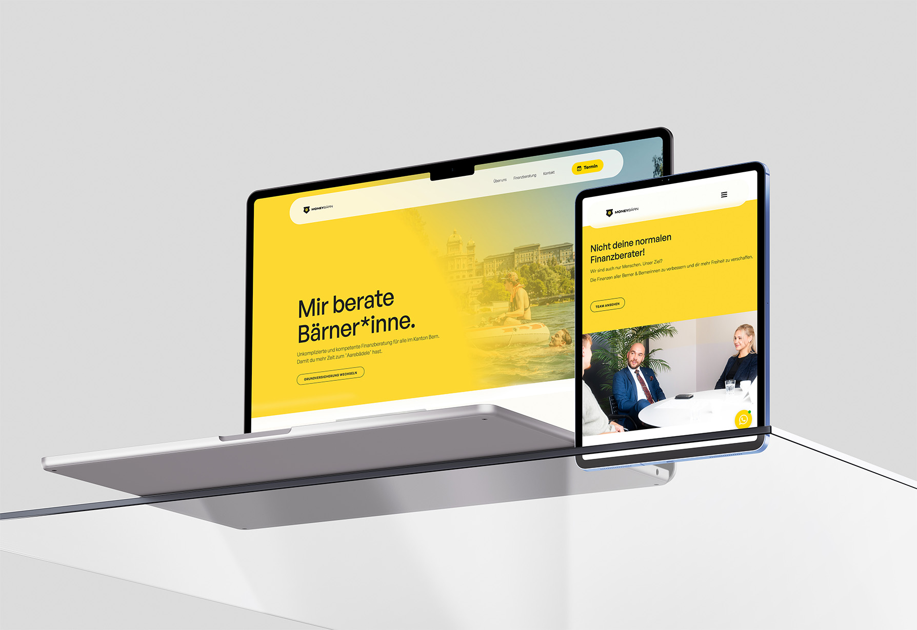 Neue Website von MoneyBärn, umgesetzt durch PIMEDIA