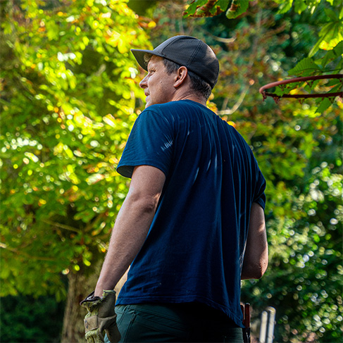 Portrait Felix Gerber, Geschäftsführer Gerber Garten, Kunde von PIMEDIA