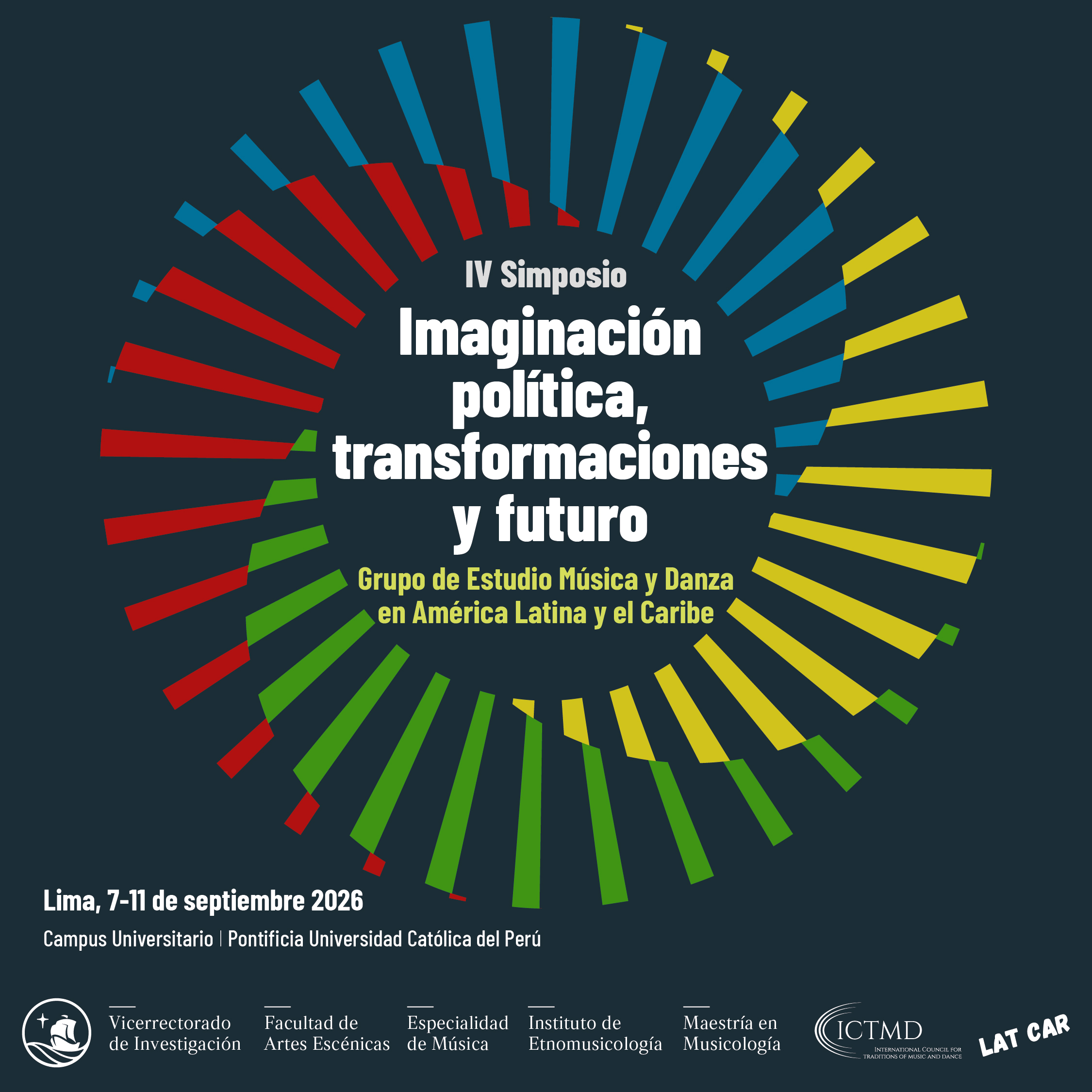 Afiche IV Simposio del Grupo de Estudio ICTMD LAT CAR - PUCP